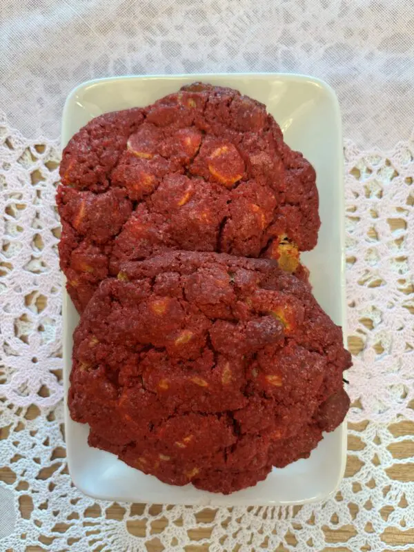 Red Velvet met witte choco koeken